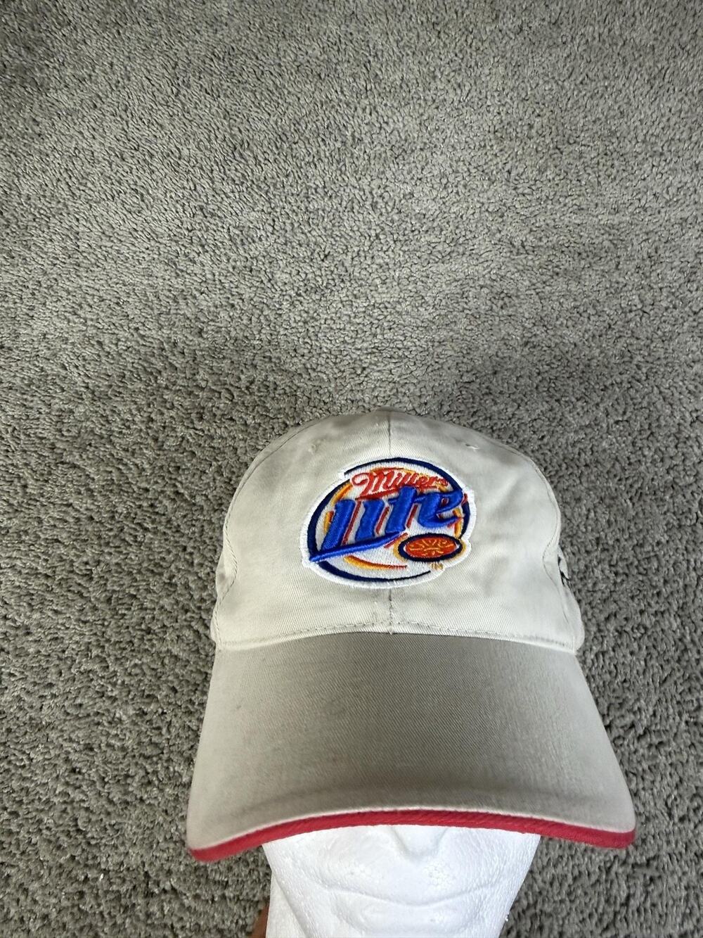 Rusty Wallace 2 Hat Cap Strap Back Mens One Size Beige NASCAR Racing Chase